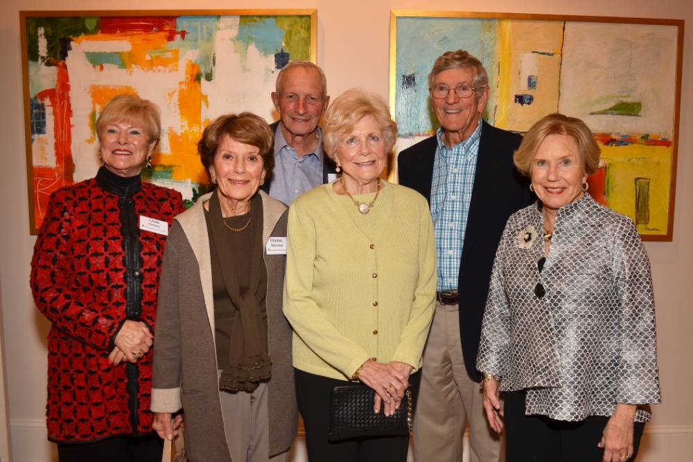 Linda Mehney, Florence Bouwman, and Dave Mehney with guests.